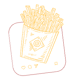 Delivery Fries Sticker by aiqfome