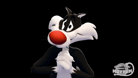 Nervous Sylvester The Cat Gif