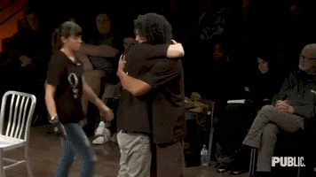 group hug friends GIF by The Public Theater