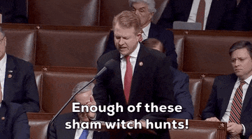 Enough Of These Sham Witch Hunts GIF by GIPHY News