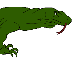 Komodo Dragon Lizard Sticker
