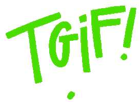 Thank God Its Friday Party Sticker