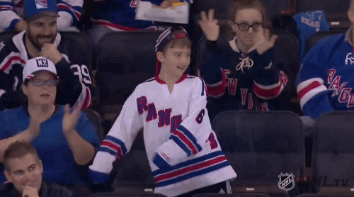 Happy Ice Hockey GIF by New York Rangers - Find & Share on GIPHY