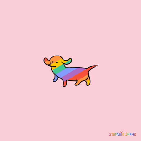Love Is Love Dog GIF by Stefanie Shank - Find & Share on GIPHY