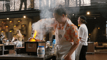 Fire Cooking GIF by MasterChefAU
