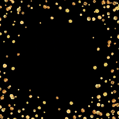 CFBCosmetics wow gold sparkle rain GIF