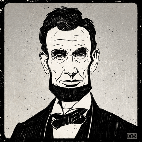 Abraham Lincoln Mask GIF by Dan Blaushild - Find & Share on GIPHY