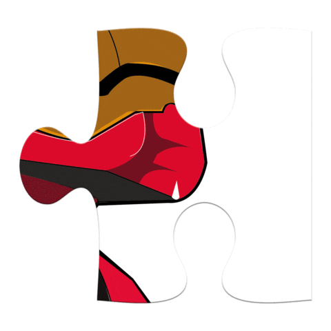 Ironman Puzzle Piece Sticker by BILIM-INNOVATION