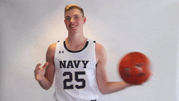 navyathletics navy athletics navy basketball navy mens basketball alec loehr GIF