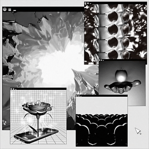 Black And White Computer GIF by Luke Strickler