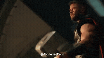 Steve Rogers Thor GIF