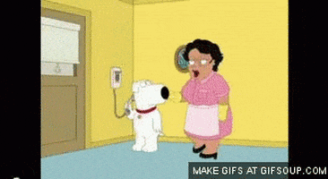family guy putting the dog out GIF