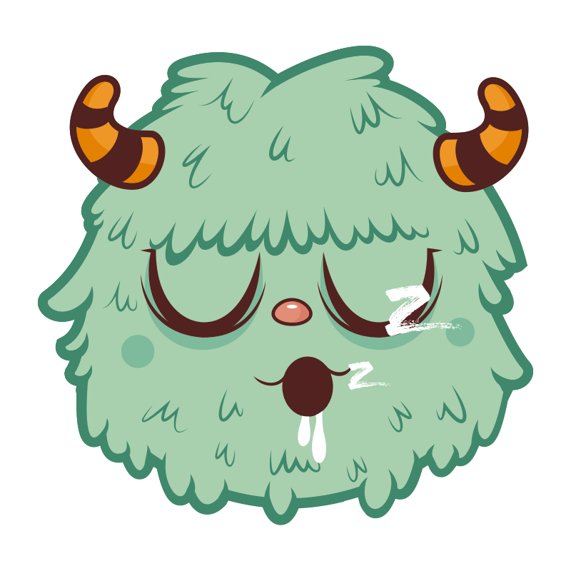 Monster Sleeping Sticker by Matucha for iOS & Android GIPHY