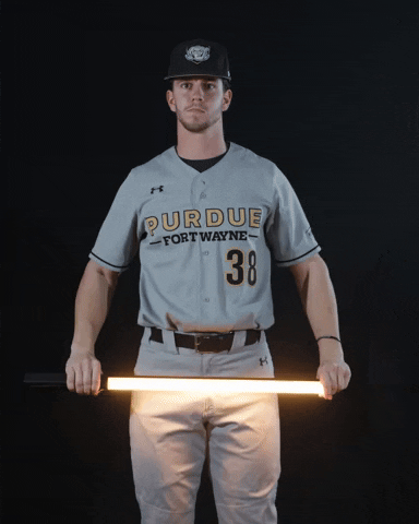 Baseball Lightsaber GIF by Purdue Fort Wayne Athletics
