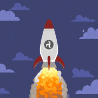 Animated Cartoon Rocket GIF by Animative