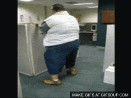 fat kid dancing gif