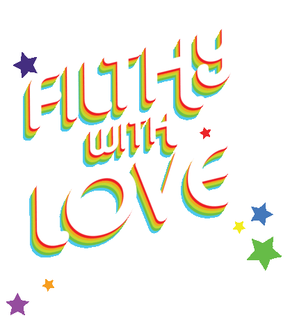 Rainbow Love Sticker by Ponysaurus Brewing Co.