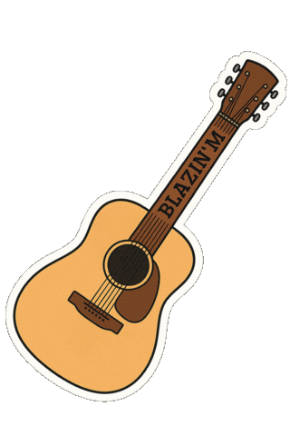 Guitar Sticker by BlazinMRanch