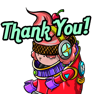 Meh Thanks Sticker by Patrick Bezalel