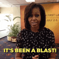 Excited Michelle Obama GIF by Obama