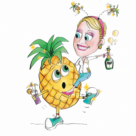 Celebration Pineapple GIF by PineappleMarketingAndPromotions