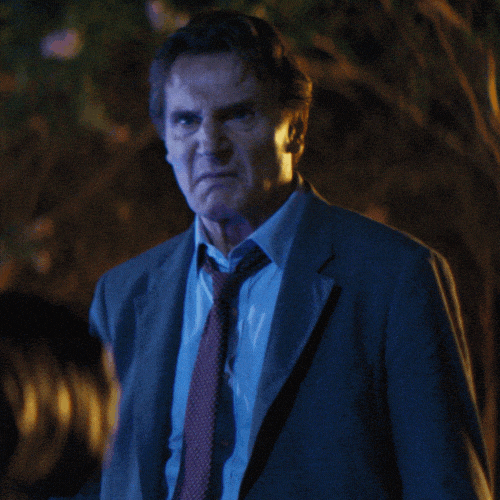 Liam Neeson Tongue GIF by The Naked Gun Movie