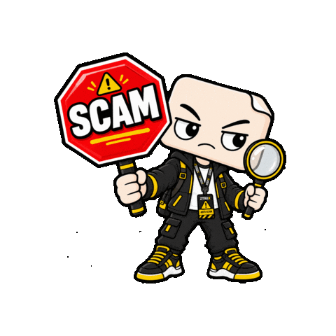 Suspicious Scam Sticker by ZTIKIX