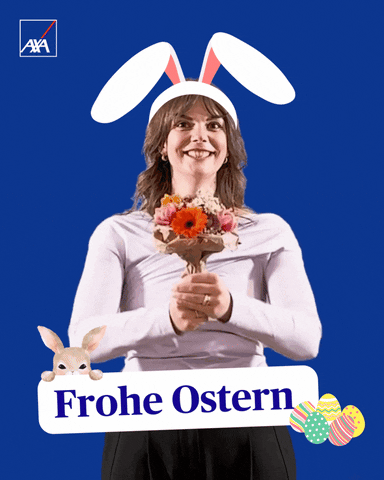 Easter Bunny Flower GIF by AXA_Deutschland