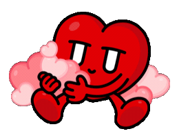 Heart Love Sticker by Kurt Wu