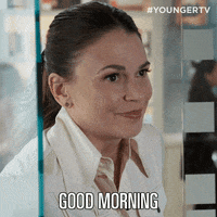 Good Morning GIF by YoungerTV