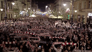 Football Singing GIF by ŁKS Łódź