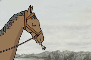 Horse Foodie GIF