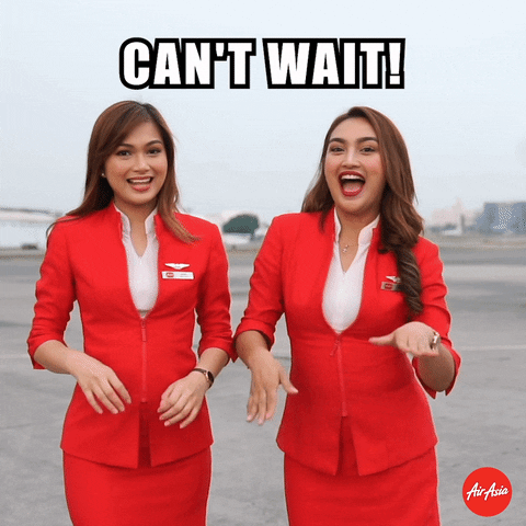 happy cabin crew GIF by AirAsia
