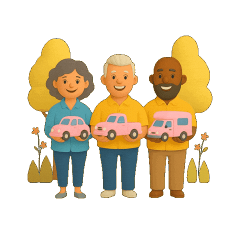 Happy Truck Sticker by CARS (Charitable Adult Rides & Services)