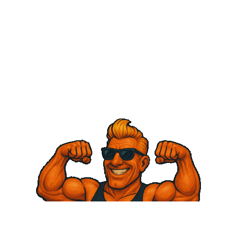 Gym Ron Sticker by Royal Beat