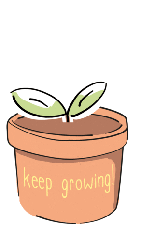 Flower Grow Sticker by MsSlow -Paper&Illustration-