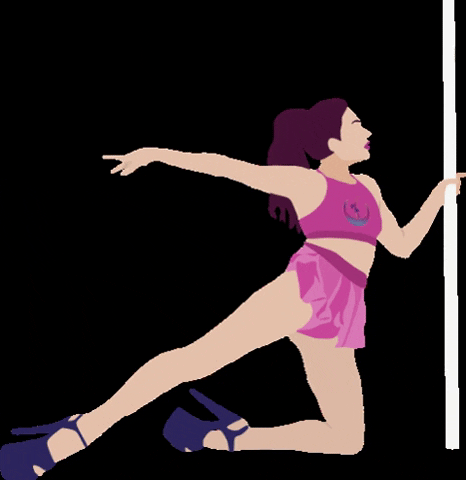 Illustration Pole Dance GIF by Exotic Studio