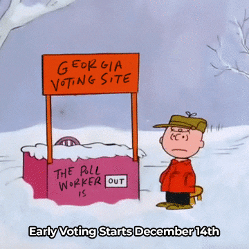 Vote Early Charlie Brown GIF by Creative Courage
