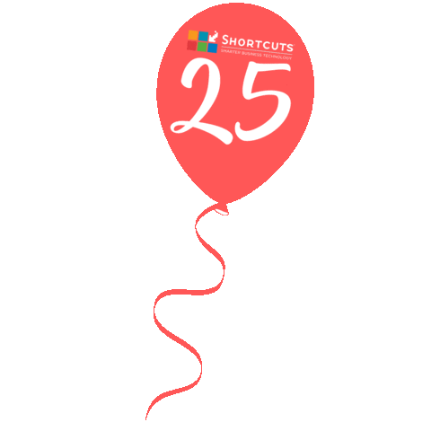 25 Years Sticker by Shortcuts Software