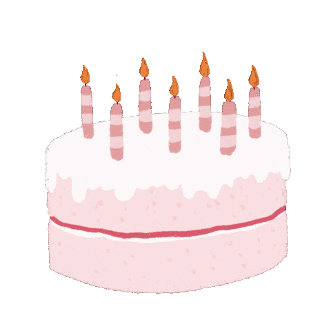 Birthday Cake Illustration Sticker for iOS & Android | GIPHY