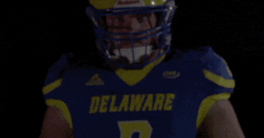 ncaa sports dancing GIF by Delaware Blue Hens