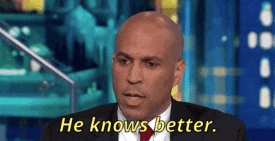 He Knows Better Cory Booker GIF