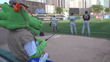 homerthedragon baseball dragon mascot homer GIF