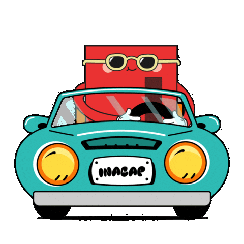 Auto Manejando Sticker by Inacap Sede Iquique