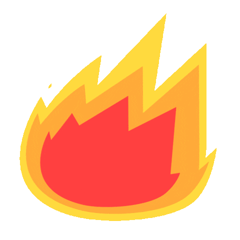 On Fire Burn Sticker by coopidydoopidy