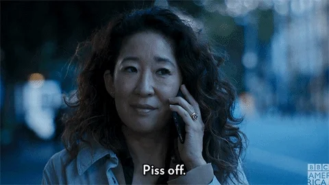 piss off sandra oh GIF by BBC America