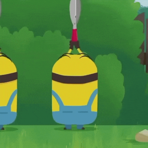 Wink Minions GIF