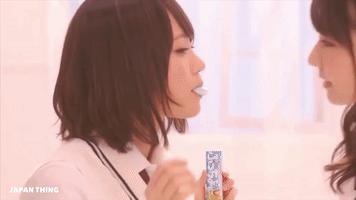 Auroraloop girls japanese gum GIF