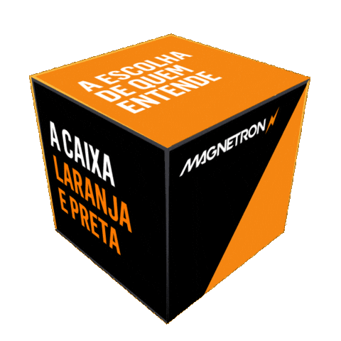 Caixa Laranja Sticker by Magnetron Motos