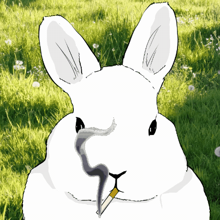 Smoke Bunny GIF